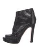 Prada Leather Mesh Accents Pumps