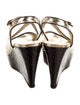 Prada Patent Leather Animal Print Slingback Sandals