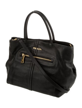 Prada Leather Top Handle Bag