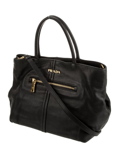 Prada Leather Top Handle Bag