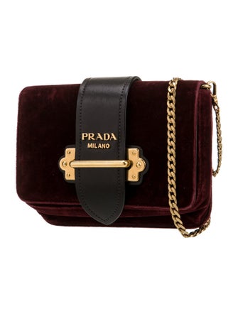 Prada Velvet Crossbody Bag