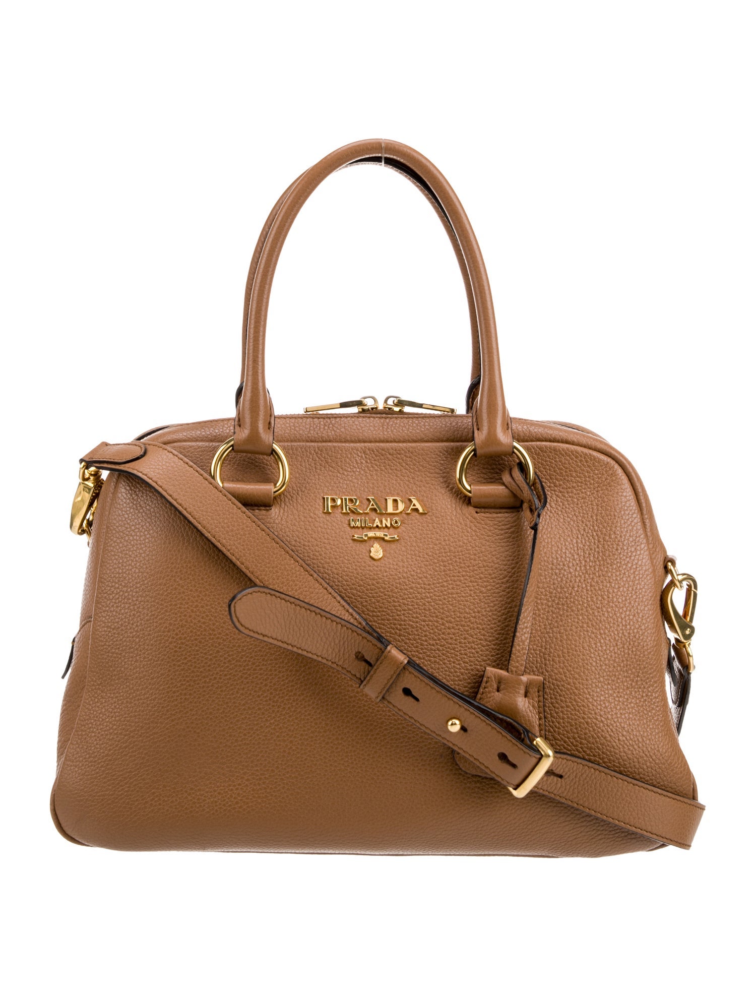 Prada Vitello Daino Leather Top Handle Bag