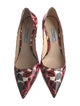 Prada Patent Leather Floral Print Pumps