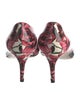 Prada Patent Leather Floral Print Pumps