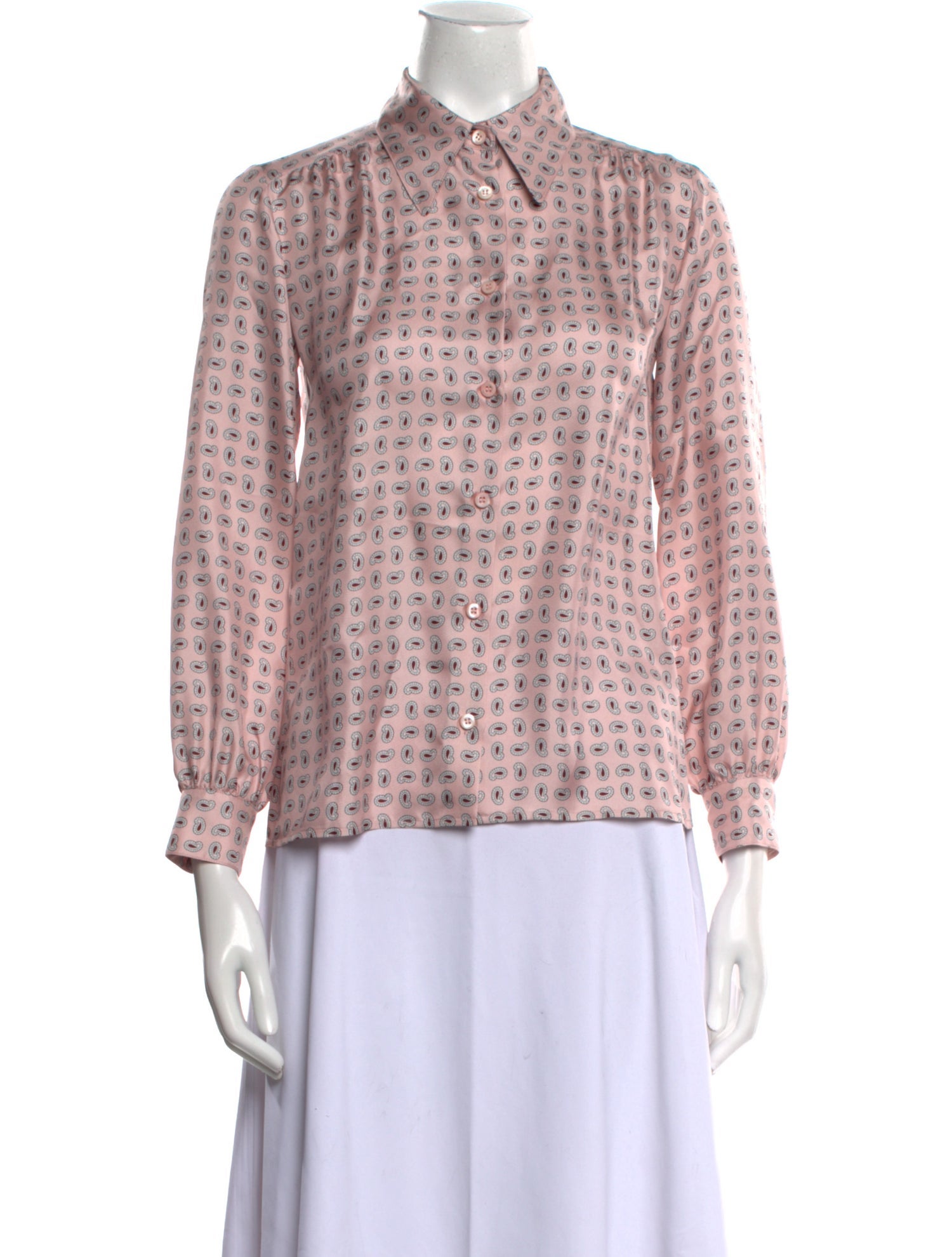 Prada 2024 Silk Button-Up Top