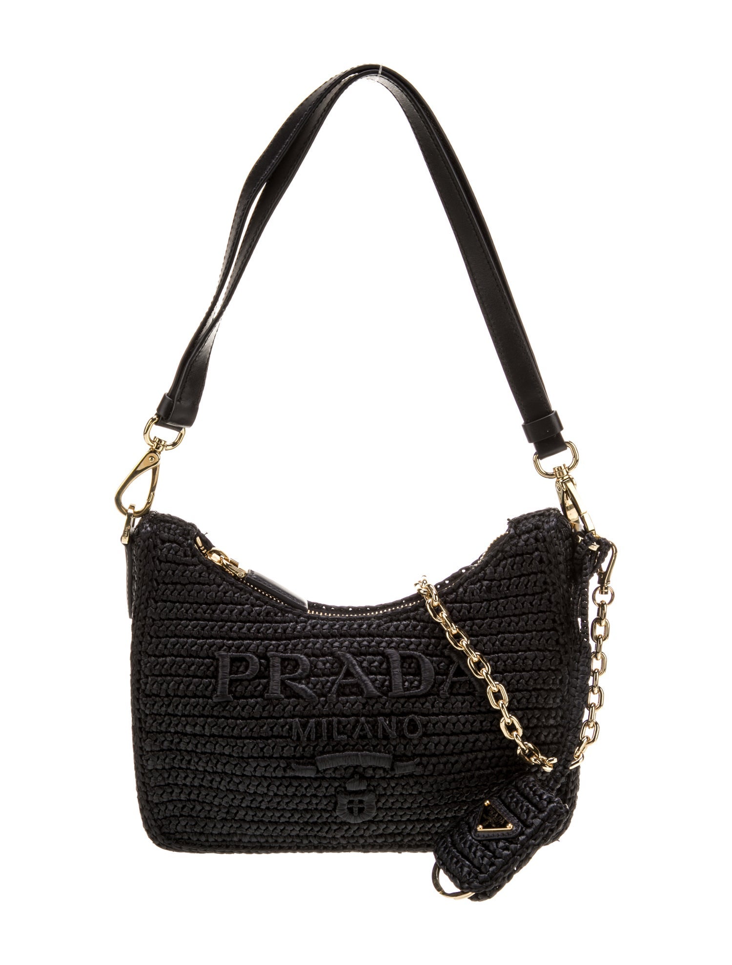 Prada Enameled Metal Triangle Re-Edition 2005