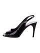 Prada Patent Leather Slingback Pumps