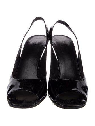 Prada Patent Leather Slingback Pumps