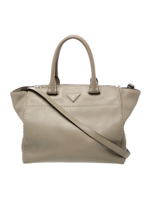 Prada Glace Calf Leather Top Handle Bag