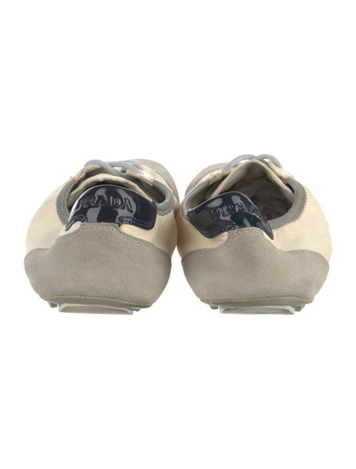 Prada Leather Colorblock Pattern Sneakers