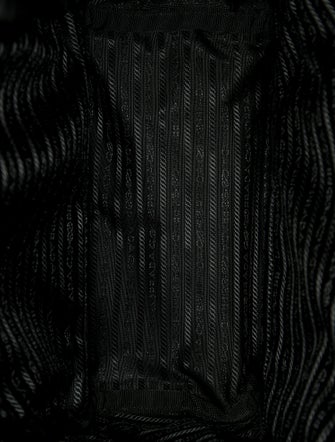 Prada Enameled Metal Triangle Backpack