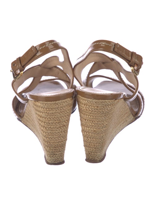 Prada Patent Leather Slingback Sandals