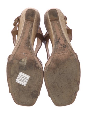 Prada Patent Leather Slingback Sandals