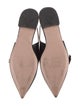 Prada Patent Leather Bow Accents Slingback Flats