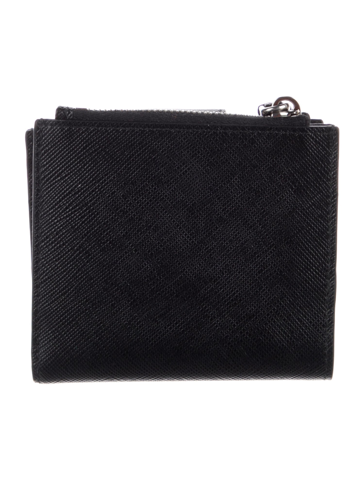 Prada Saffiano Cuir Leather Compact Wallet