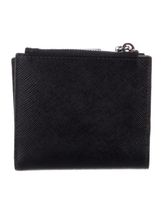 Prada Saffiano Cuir Leather Compact Wallet