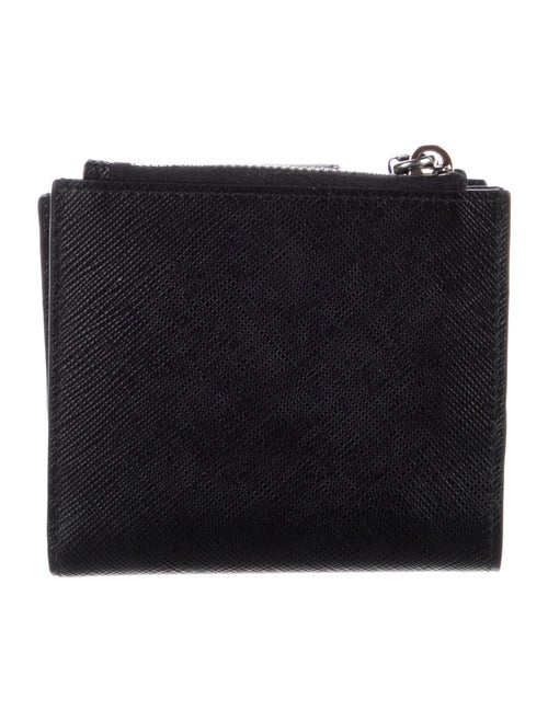 Prada Saffiano Cuir Leather Compact Wallet