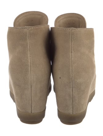 Prada Suede Lace-Up Boots