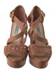 Prada Leather Patterned Pumps