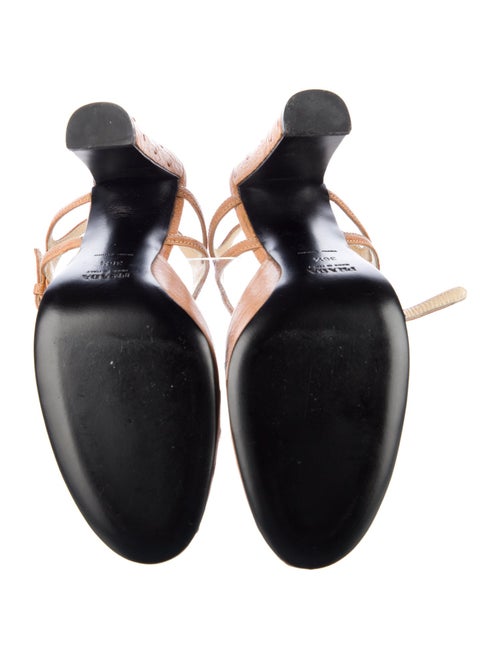 Prada Ostrich Slingback Pumps