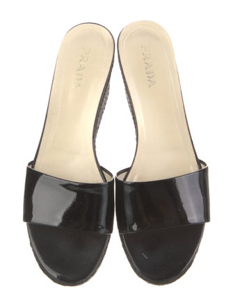 Prada Patent Leather Slides