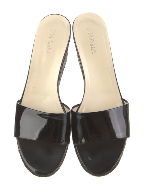 Prada Patent Leather Slides