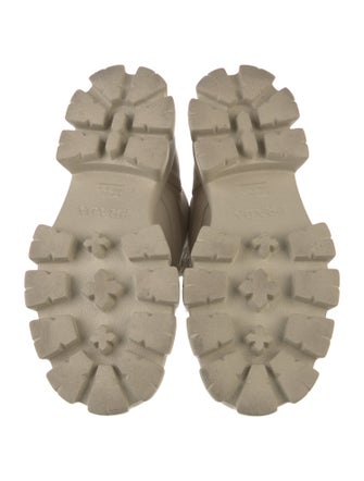 Prada Leather Combat Boots