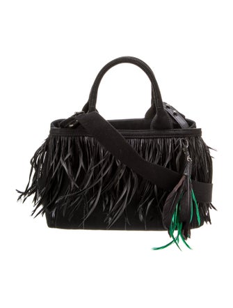 Prada Canvas Top Handle Bag