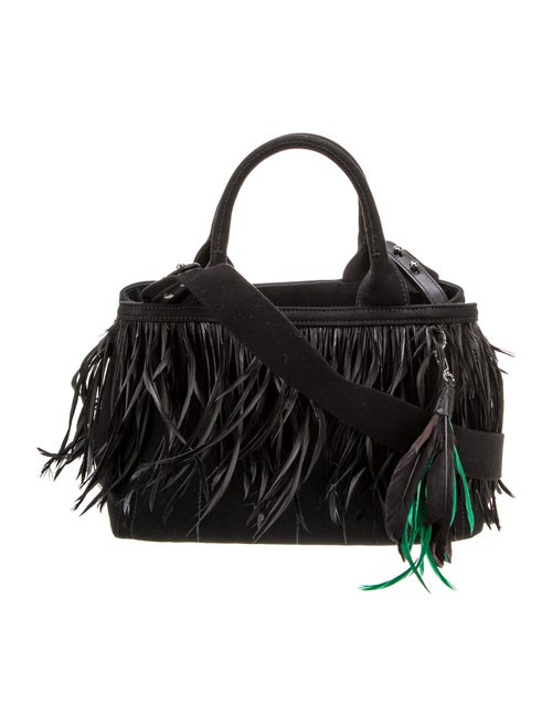 Prada Canvas Top Handle Bag