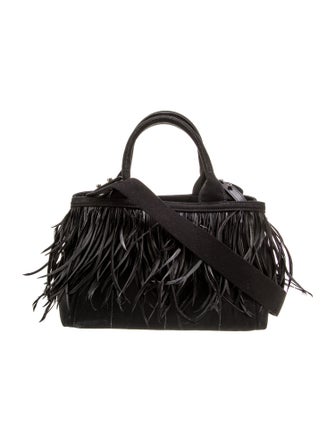 Prada Canvas Top Handle Bag