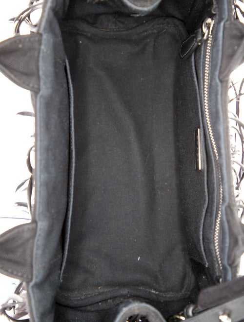 Prada Canvas Top Handle Bag