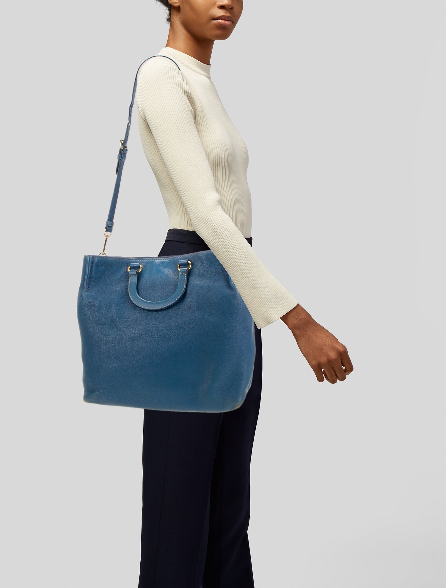 Prada Soft Calf Leather Tote