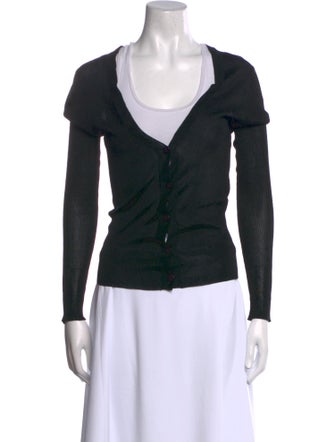 Prada Wool V-Neck Top