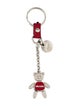 Prada Silver Teddy Bear Keychain