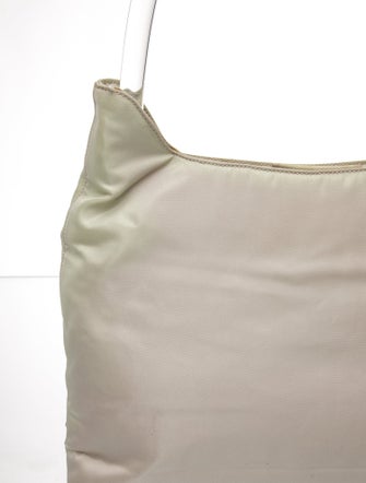 Prada Enameled Metal Triangle Shoulder Bag