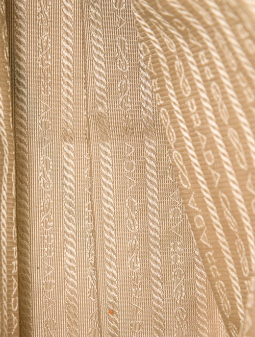 Prada Enameled Metal Triangle Shoulder Bag