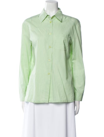 Prada 2015 Long Sleeve Button-Up Top