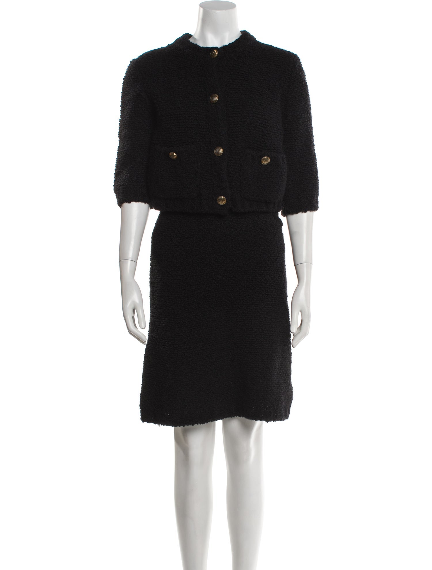 Prada 2023 Virgin Wool Skirt Set