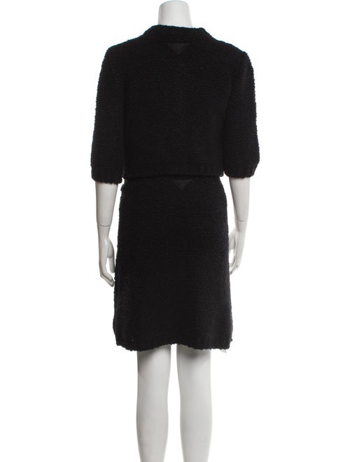 Prada 2023 Virgin Wool Skirt Set