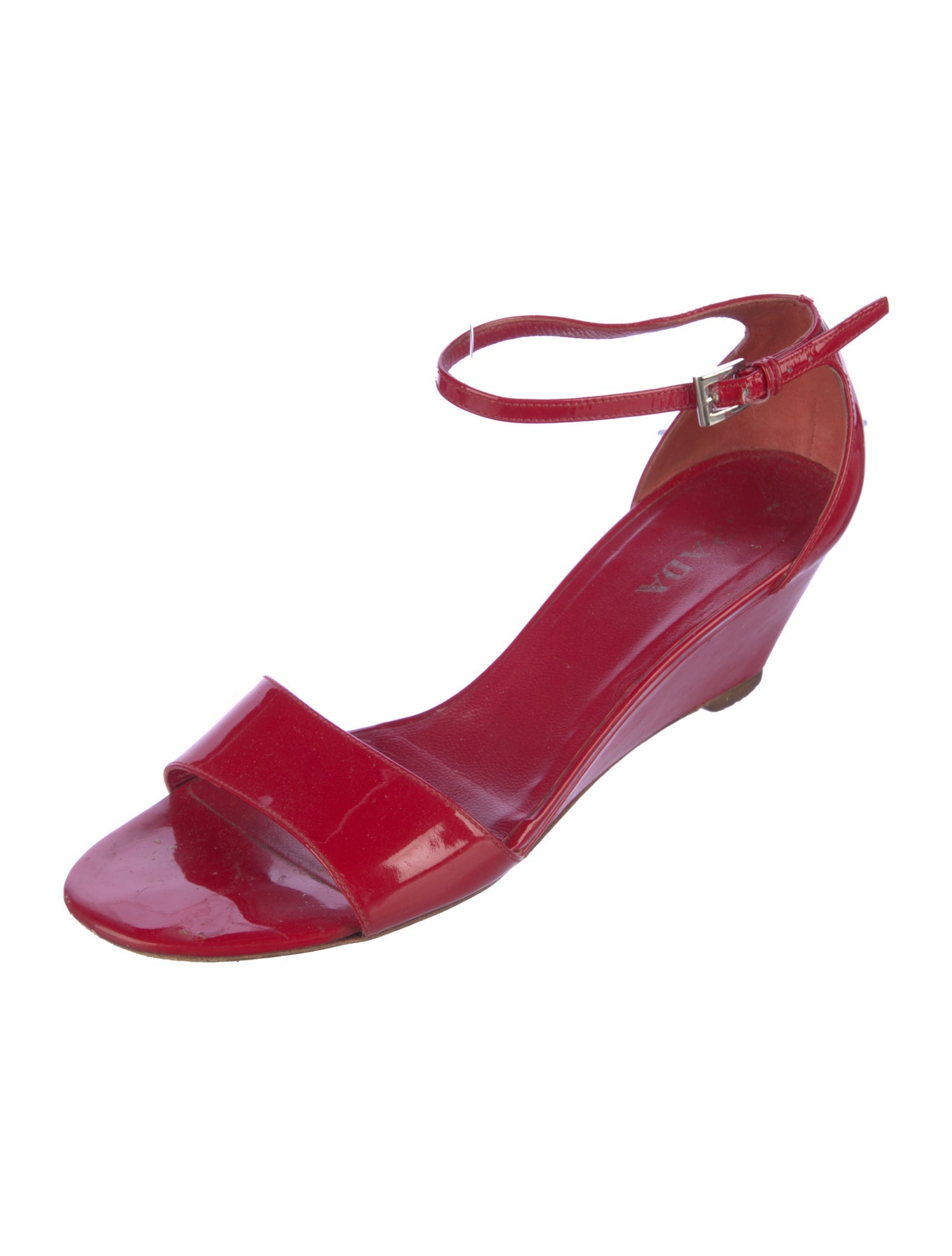 Prada Patent Leather Sandals