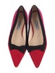 Prada Suede Bow Accents Ballet Flats