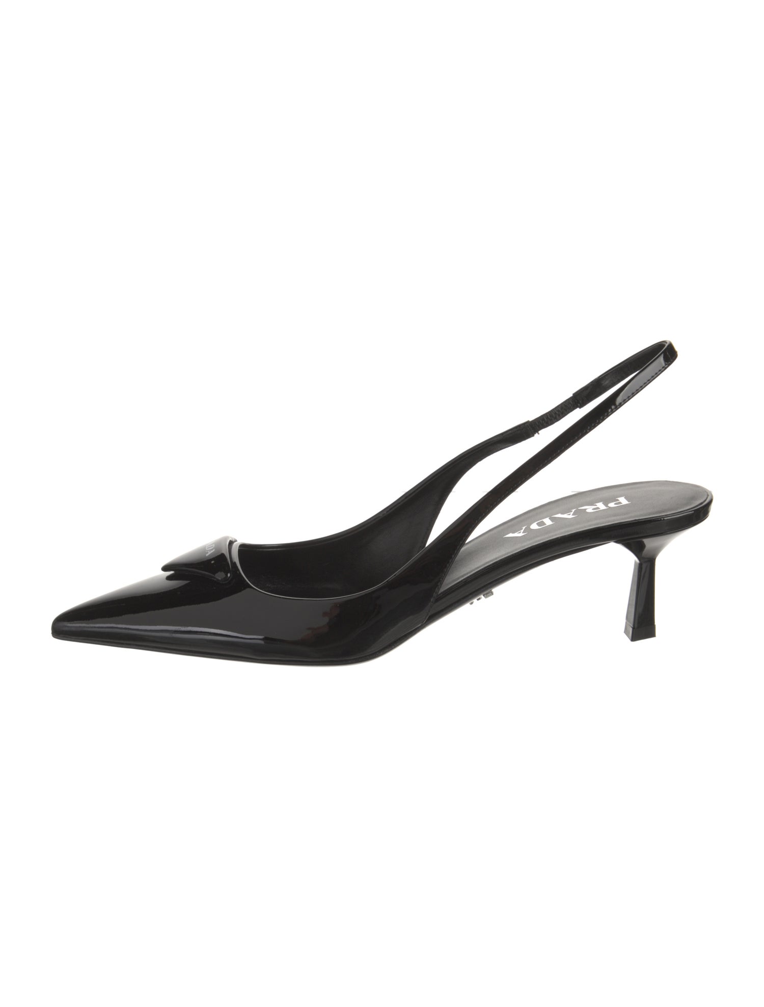 Prada Patent Leather Slingback Pumps