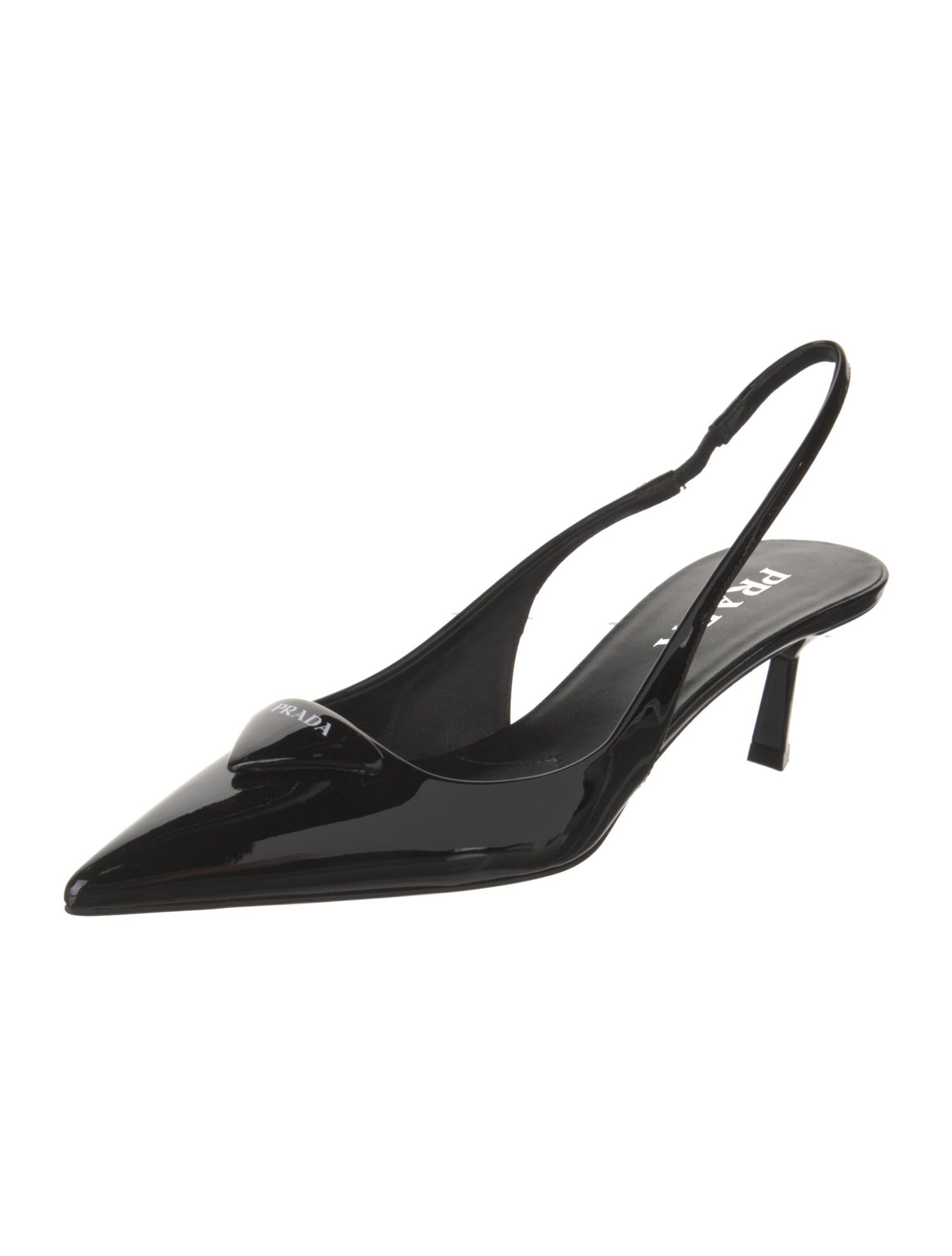 Prada Patent Leather Slingback Pumps
