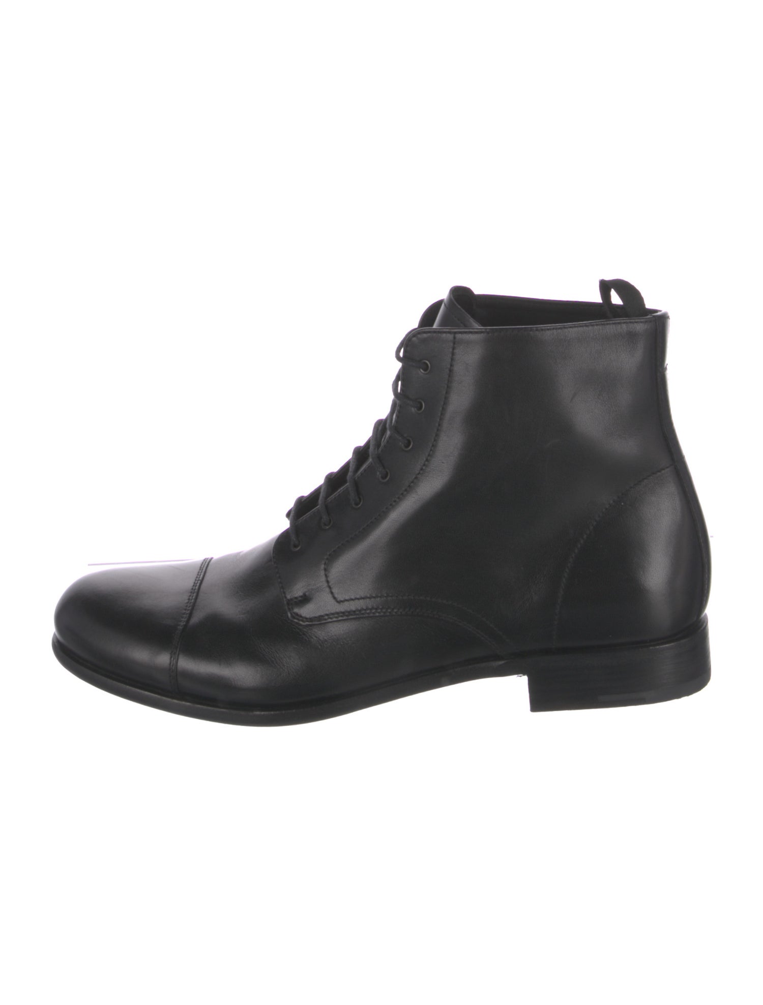 Prada Leather Lace-Up Boots