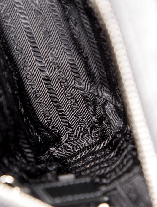 Prada Enameled Metal Triangle Belt Bag