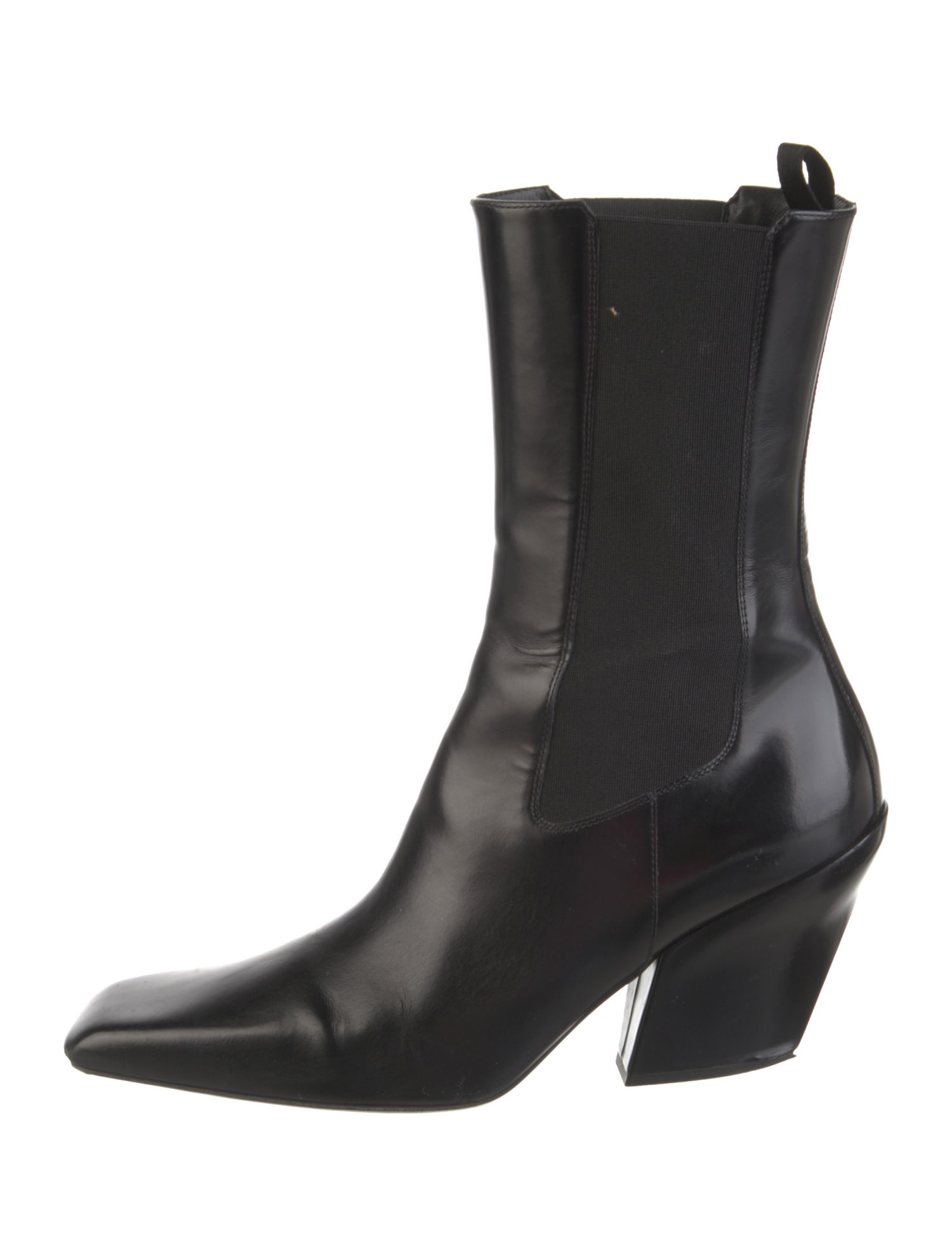 Prada Leather Chelsea Boots