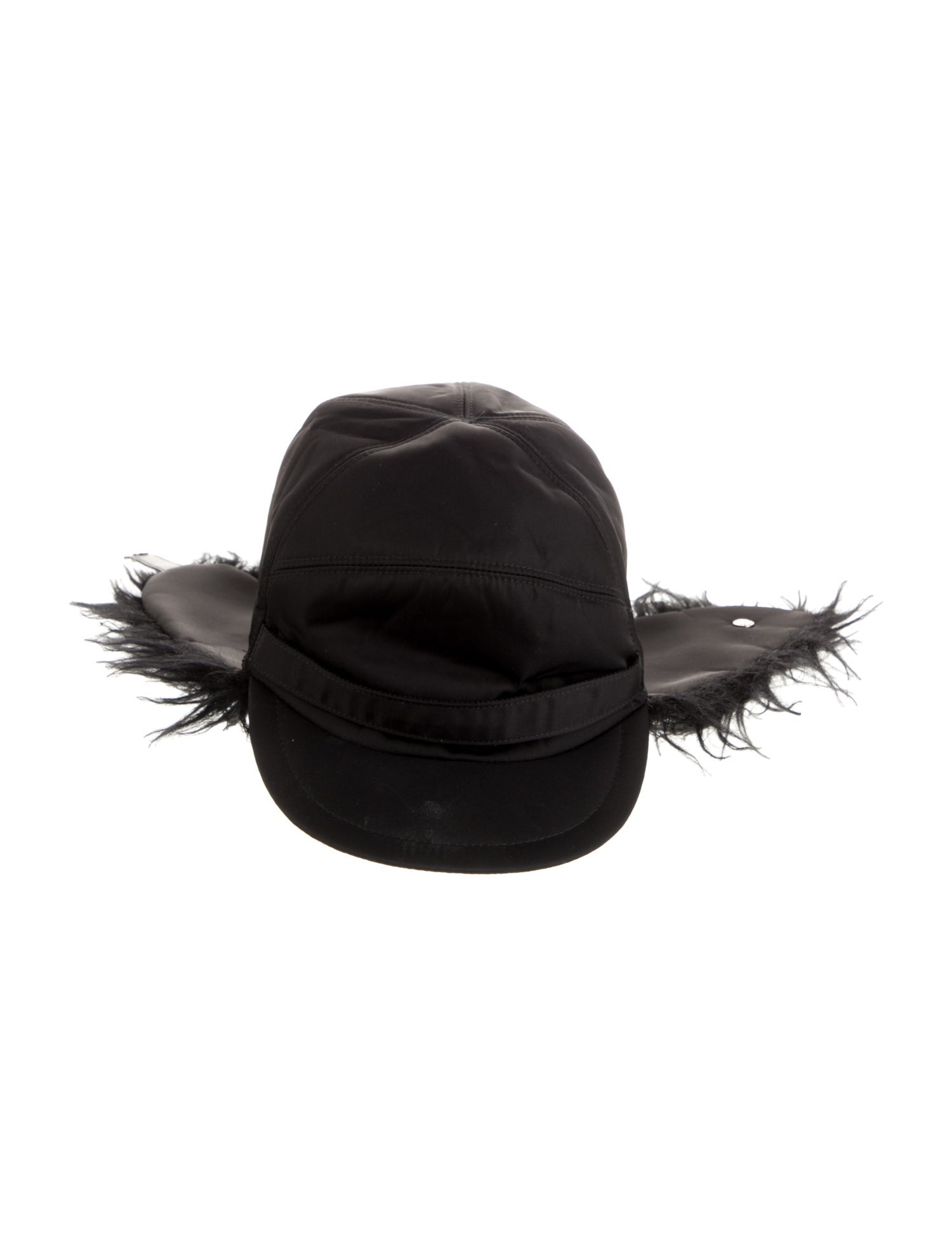 Prada Logo Nylon Trapper Hat