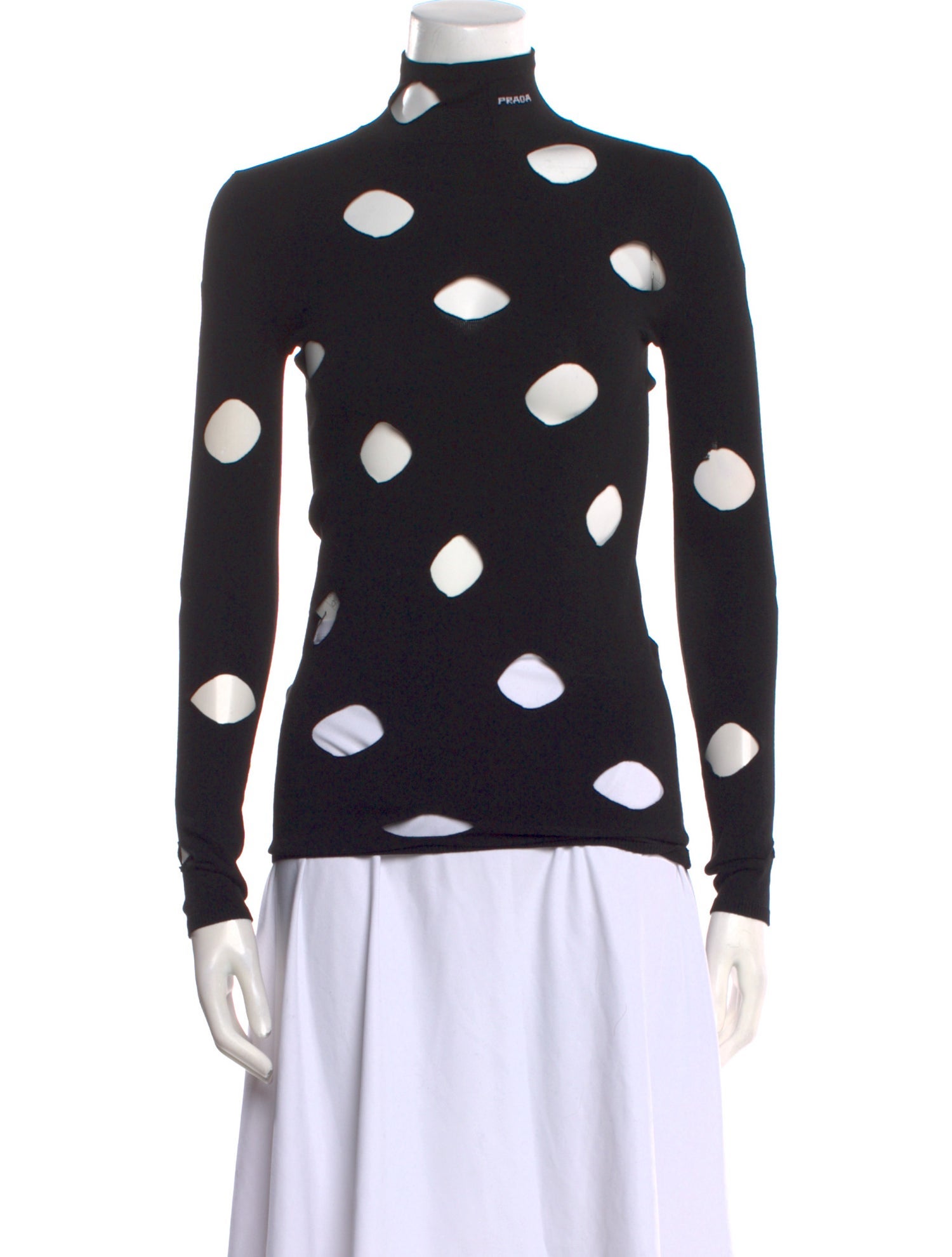 Prada 2021 Polka Dot Print Sweater