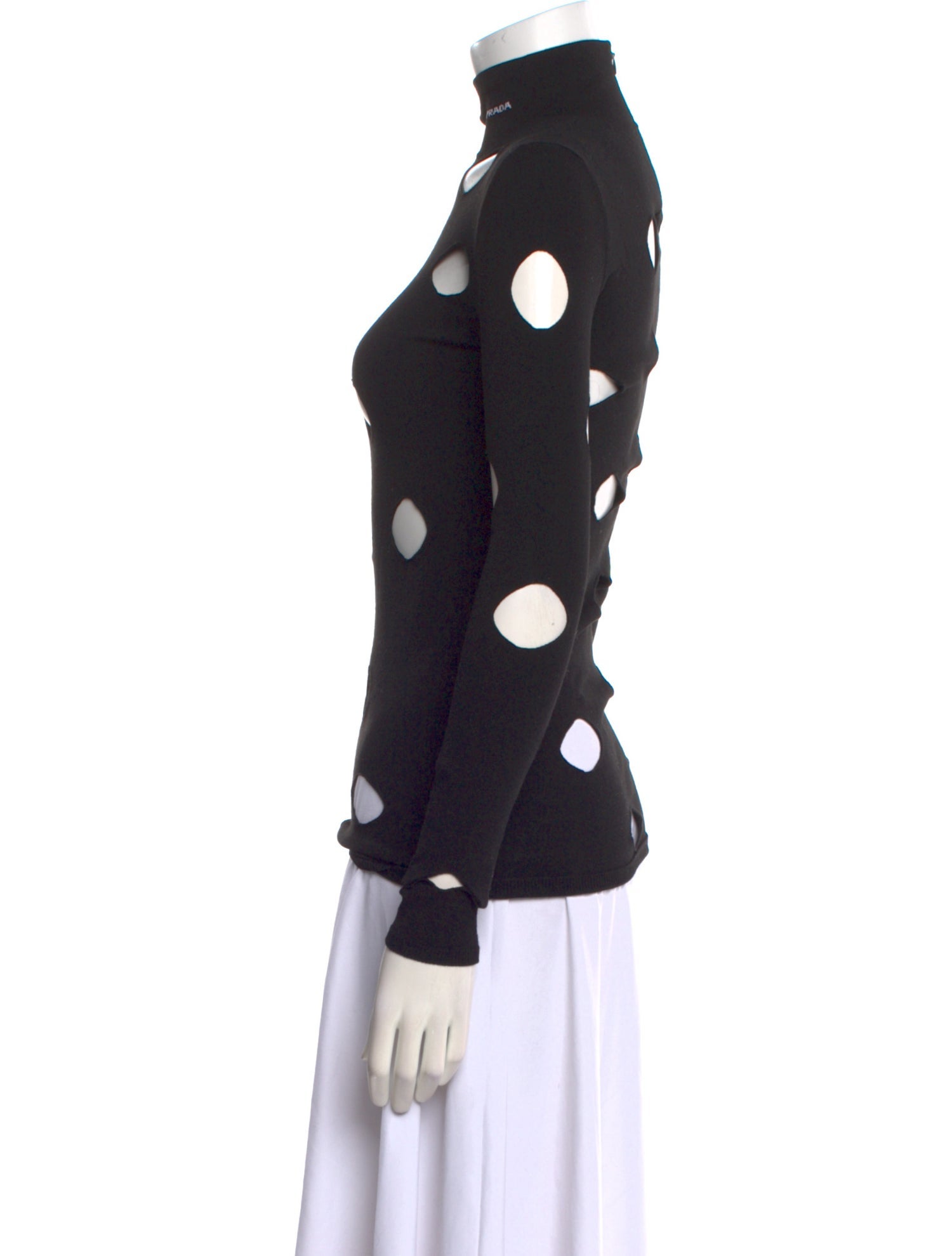 Prada 2021 Polka Dot Print Sweater