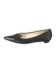 Prada Satin Bow Accents Flats
